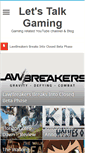 Mobile Screenshot of letstalkgaming.com